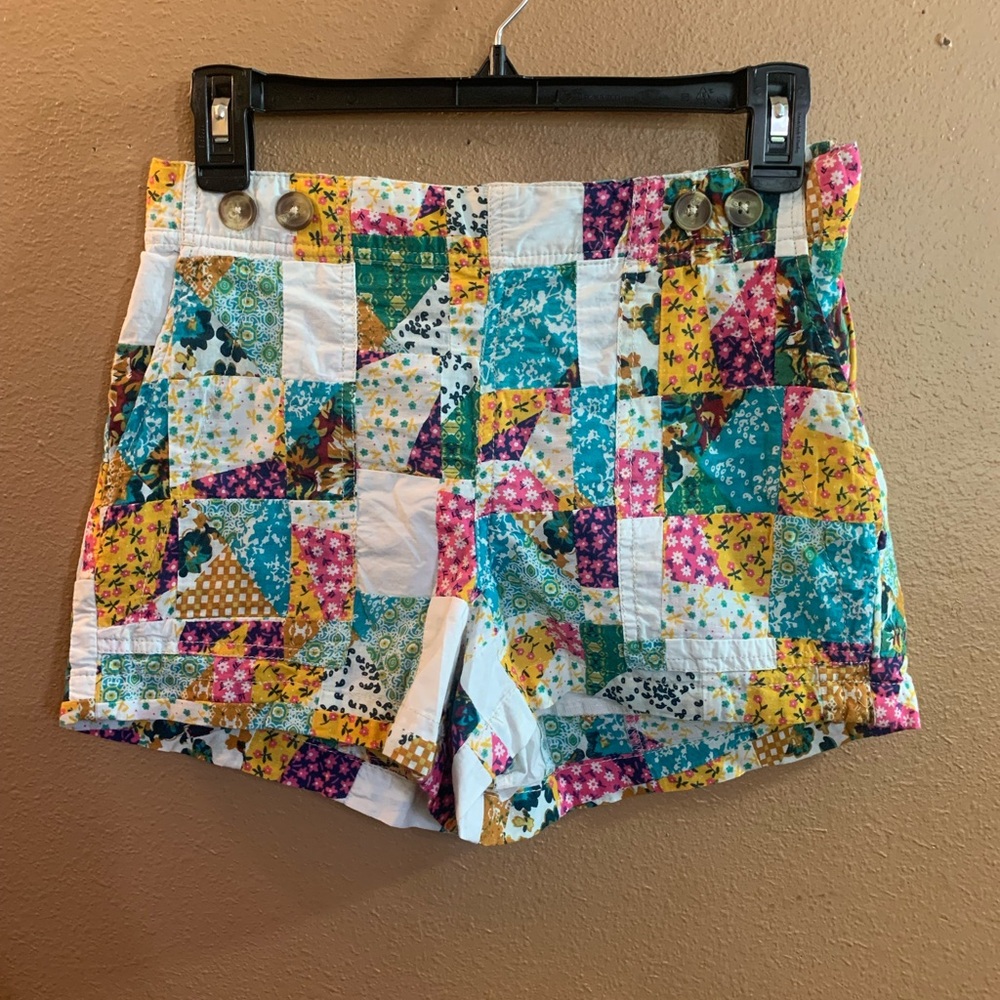 Anthropologie Pilcro Patchwork Shorts 26 - NWT